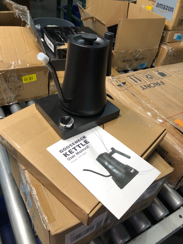 Photo 4 of ***HEAVILY USED - RUSTED - POWERS ON - UNABLE TO TEST FURTHER - SEE PICTURES***
Electric Gooseneck Kettle With Variable Temperature Control, One-key Control All Functions, Pour-Over Coffee Kettle and Tea Kettle, 1200W Quick Heating, 0.8L, Built-in Stopwat