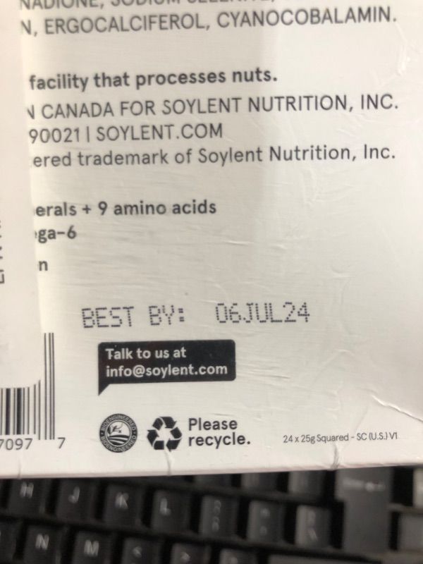 Photo 3 of ***(BEST BY: July 6th, 2024 )NONREFUNDABLE***Soylent Snack Mini Protein Bars - Salted Caramel, 1g sugar, Protein Bars, Gluten Free, 6g of Vegan Energy - 24 count