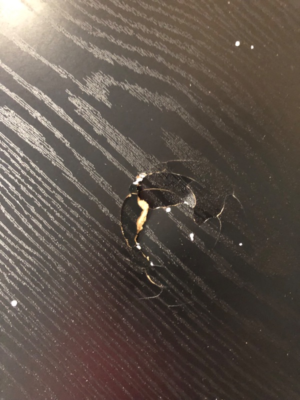 Photo 1 of ***USED - DAMAGED - SEE COMMENTS***
Presque 68 in. Black Grain Rectangular TV Stand Fits TV's up to 75 in, H24.0" X W68.0" X D15.75"