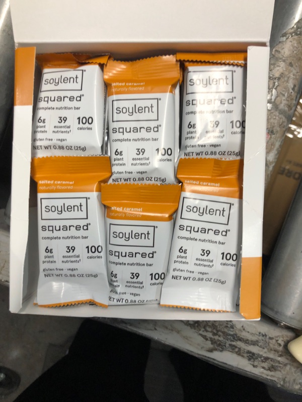 Photo 2 of ***(EXP:07/24 )NONREFUNDABLE***Soylent Snack Mini Protein Bars - Salted Caramel, 1g sugar, Protein Bars, Gluten Free, 6g of Vegan Energy - 24 count