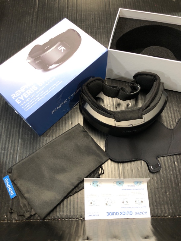 Photo 3 of ***READ NOTES***
RENPHO FSA HSA Eligible Eye Massager, 2-in-1 Eyeris Shift Eye Massager with 3 Pressures, 3 Heats, 3 Timers, Temple/Head Massager with a Bluetooth Sleep Mask for Eye Strain Relief, Birthday Gifts