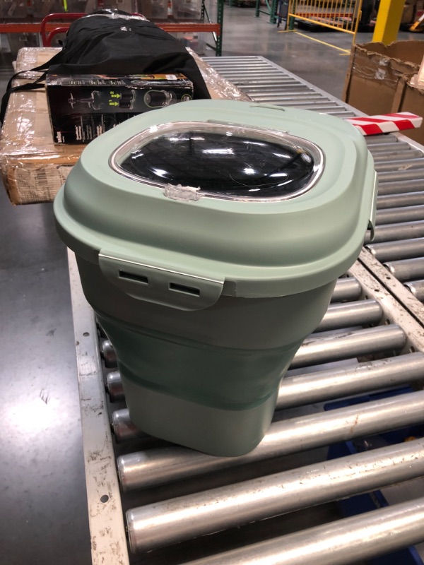 Photo 1 of ***USED - SCRATCHED - NO PACKAGING - SEE PICTURES***
JOSUCLEN Dog Food Storage Container, Collapsible 50 lbs Large Pet Cat Food Container, 17.9"L x 12.7"W x 14.7"H When Unfolded
