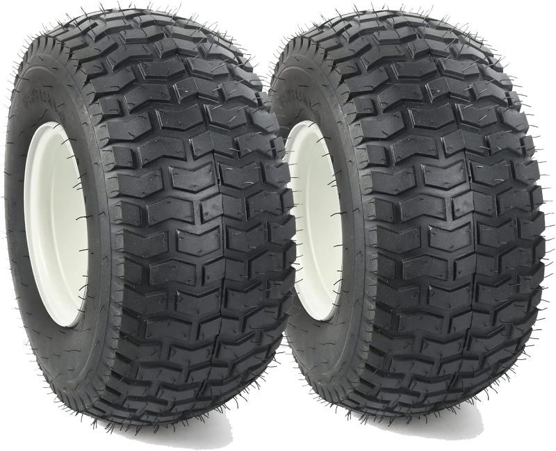 Photo 1 of (2-Pack) 18” Tubeless Tires On Rims - 18x8.5-8 Tire and Wheel Assemblies