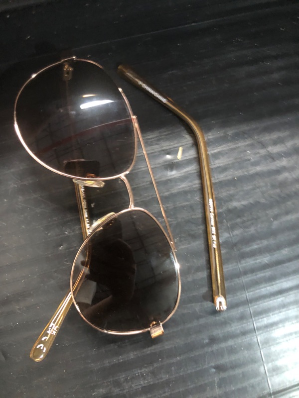 Photo 3 of ***CHECK CLERK NOTES***Sofia Vergara x Foster Grant Women's Carmen Full Lens SunReaders Aviator Reading Glasses, Shiny Bronze, 57 mm + 1.5