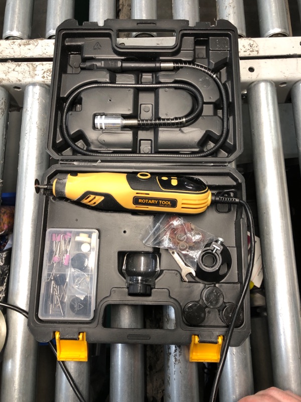 Photo 2 of (READ FULL POST) Rotary Tool, Handstar Rotary Tool Kit, 6 Variable Speed Electric Drill Set, Large LED Screen Display, 10000-35000 RPM with Flex Shaft and Carrying Case, for Grinding Carving Polishing etc