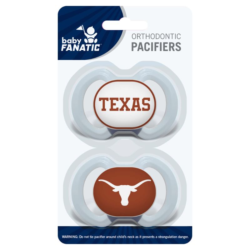 Photo 1 of ***2 SETS*** BabyFanatic Pacifier 2-Pack - NCAA Texas Longhorns - Officially Licensed League Gear