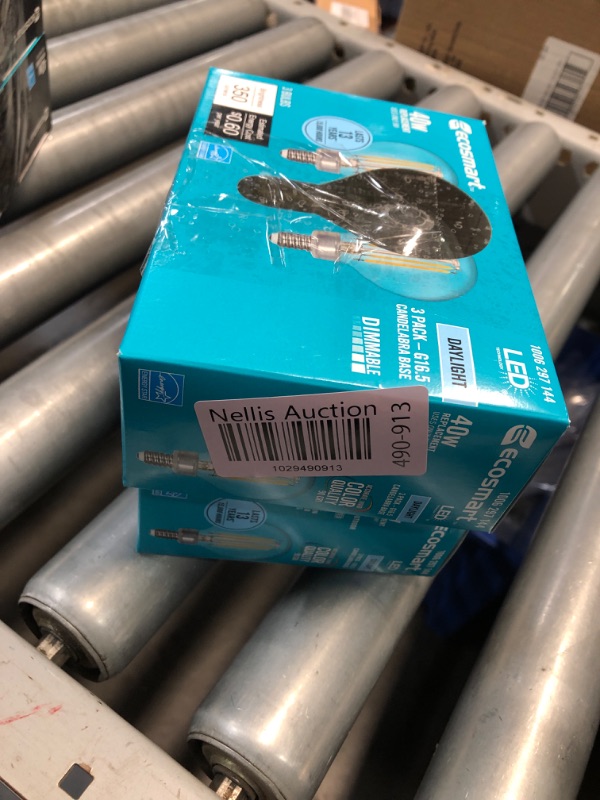 Photo 1 of (2 PACKS OF 3) 40-Watt Equivalent G16.5 Dimmable ENERGY STAR CEC Filament LED Light Bulb Daylight  