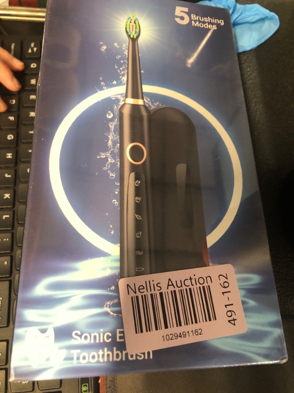 Photo 2 of ***FACTORY SEALED***Rtauys M5 Sonic Electric Toothbrush for Adults - Rechargeable Electric Toothbrush with 8 Brush Heads & Travel Case,Power Electric Toothbrush with Holder, 3 Hours Charge for 120 Days - Black