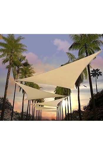 Photo 1 of ***SEE NOTES*** 24 ft. x 24 ft. x 24 ft. Sand Beige Triangle Shade Sail
