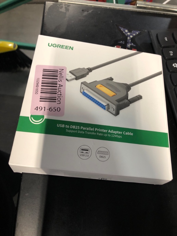 Photo 3 of  UGREEN 6ft USB to DB25 Parallel (25 Pin) Printer Cable Adapter 6FT Male to Female Connector DB25 IEEE 1284 Converter for Old Printer Support Windows 7/8/10/11/Mac/Linux
