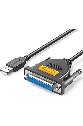 Photo 1 of  UGREEN 6ft USB to DB25 Parallel (25 Pin) Printer Cable Adapter 6FT Male to Female Connector DB25 IEEE 1284 Converter for Old Printer Support Windows 7/8/10/11/Mac/Linux
