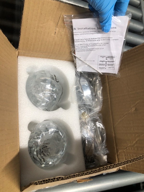 Photo 3 of ***FACTORY SEALED***AUTELO 2 Pack Modern Pendant Light Fixtures, Small Crystal Pendant Lights in Chrome Metal Finish, 1-Light Pendant Lights Kitchen Island for Kitchen Island, Dining Room, Bedroom, H3878 CH-2PK