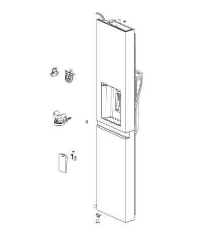 Photo 1 of ***TRUCK PICK UP ITEM ON PALLET***LG ADD76421101 Door Foam Assembly, Freezer