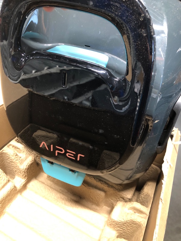 Photo 3 of **USED FOR PARTS ONLY NON-REFUNDABLE**AIPER Robotic Pool Cleaner, Cordless Pool Robot Vacuum, Automatic Cleaning with Self-Parking Function, 90-Min Battey Life, Ideal for Above Ground Pools Up to 860 Sq.ft (40 Feet)
