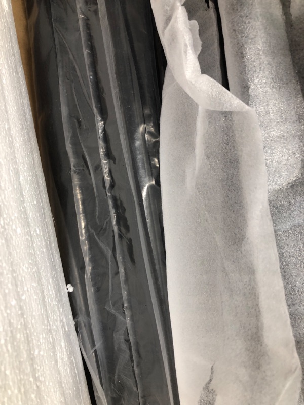 Photo 1 of KKL King Size Bed Frame, RGB LED Strip Light with Charing Station, Led Bed Frame with 2-Tier Storage Headboard, 2 USB & 3 AC, Sturdy and Stable, No Noise, No Box Springs Needed, Black