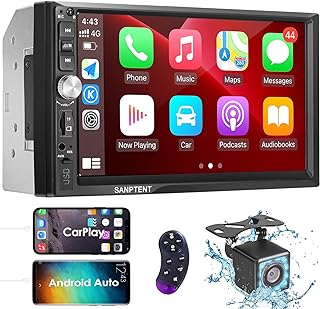 Photo 1 of *****STOCK IMAGE FOR SAMPLE*****
Double Din Car Stereo Radio Compatible with Apple Carplay and Android Auto, 7-Inch HD Touchscreen with Voice Control, Mirror Link, Backup Camera, Steering Wheel, Bluetooth, FM, USB/TF/AUX Port
