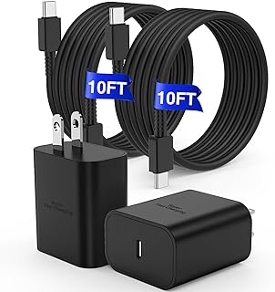 Photo 1 of ????? 45W Super Fast Charger Type C, Samsung Galaxy S24 Ultra Charger Block with 10FT Type C Charging Cord for Samsung Galaxy S24 Ultra/S24/S23 Ultra/S23/S23+/S22/S21/S20/Note 10/20, Galaxy Tab
