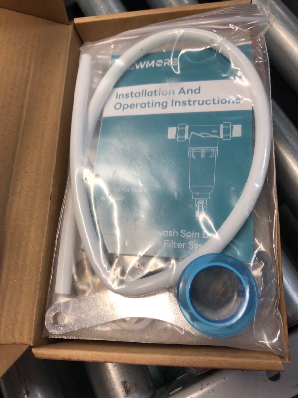 Photo 3 of **USED MISSING PARTS**WHC40 Sediment Filter, 40 & 100 & 200 Micron Reusable Spin Down Sediment Water Filter, Whole House Water Filter for Well Water, Home Pre-filtration System, 1" MNPT + 3/4" FNPT + 3/4"MNPT
