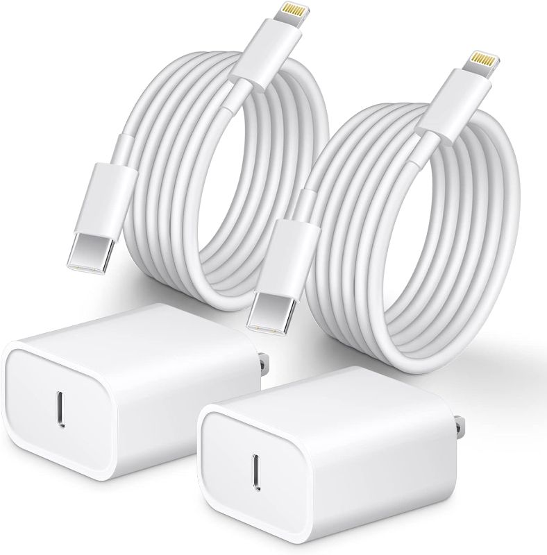 Photo 1 of 
Phone 14 13 12 Fast Charger [MFi Certified] 10FT Type C Charger 2 Pack 20W USB C Charger Block with Fast Charging Cable for Phone