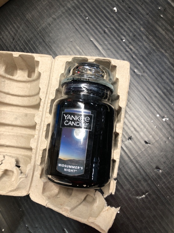 Photo 4 of ***CHECK CLERK COMMENTS*** Yankee Candle Black MidSummer's Night Scent Large Candle Jar 22 oz