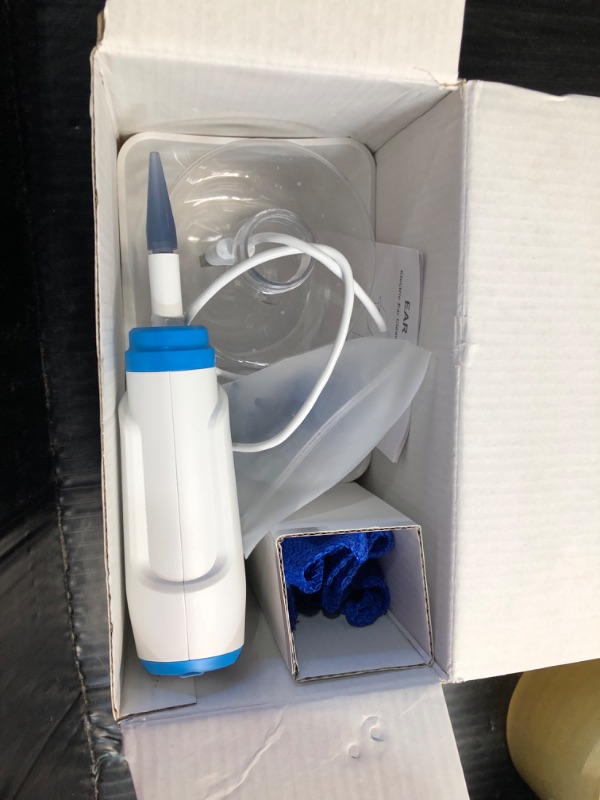 Photo 2 of ***ITEM TESTED FOR POWER, UNABLE TO TEST FURTHER*** Ear Wax Removal, Electric Ear Cleaning Kit with Light, Ear Irrigation Kit with 4 Pressure Modes, Safe and Effective Ear Flush Kit with Ear Cleaner - Includes Basin, Towel & 15 Tips