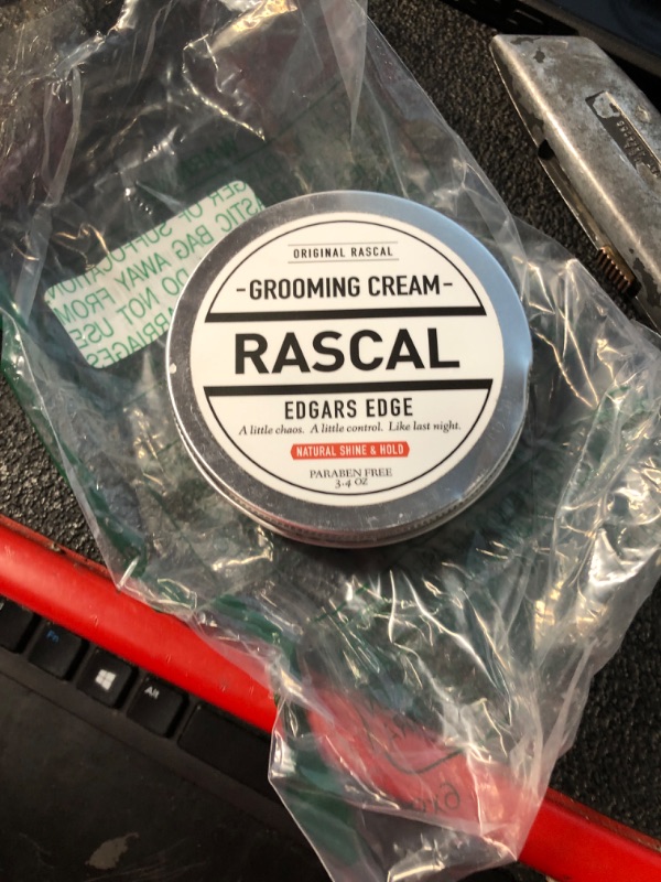 Photo 2 of ***LEAKED SLIGHTLY, ABOUT ~3 Oz now*** Rascal Edgars Edge Hair Grooming Cream, 3.4 oz