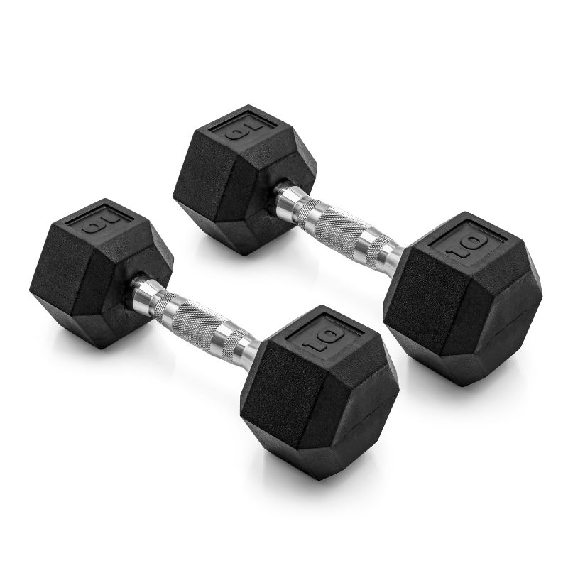 Photo 1 of ***FACTORY SEALED***CAP Barbell, 10lb Coated Rubber Hex Dumbbell, Pair
