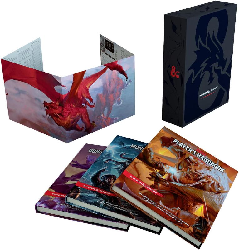 Photo 1 of **FACTORY SEALED/DAMAGED**2014 D&D Core Rulebooks (Dungeons & Dragons Gift Set)
