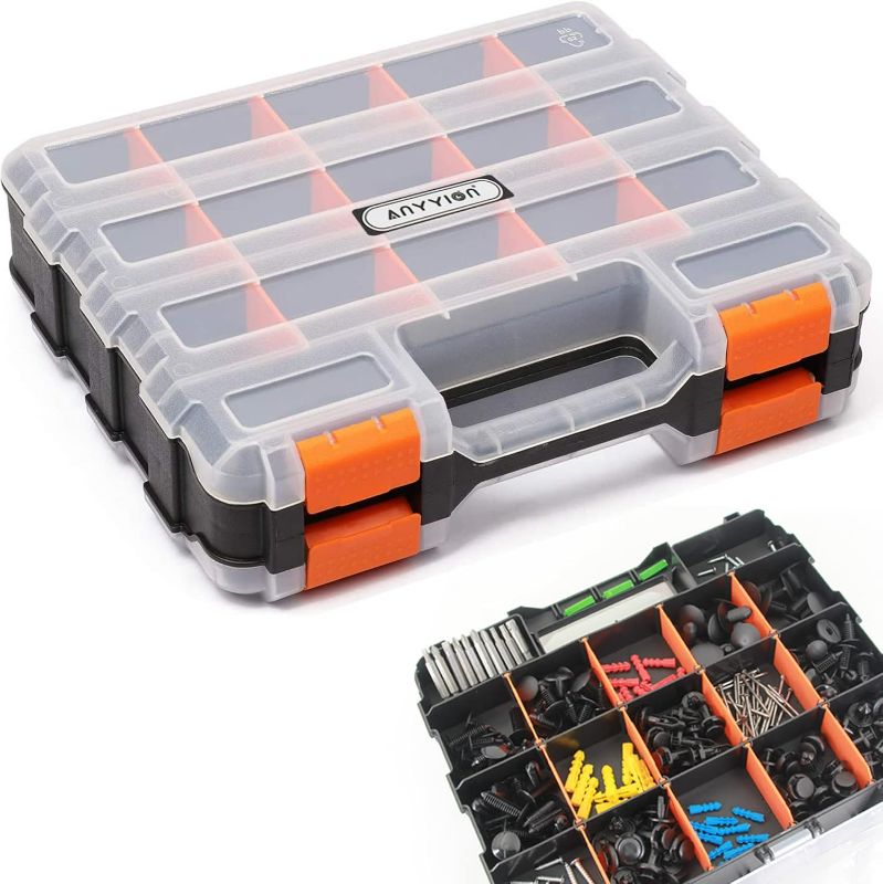 Photo 1 of (READ FULL POST) Anyyion Small Parts Organizer, 34-Compartments Double Side parts organizer 