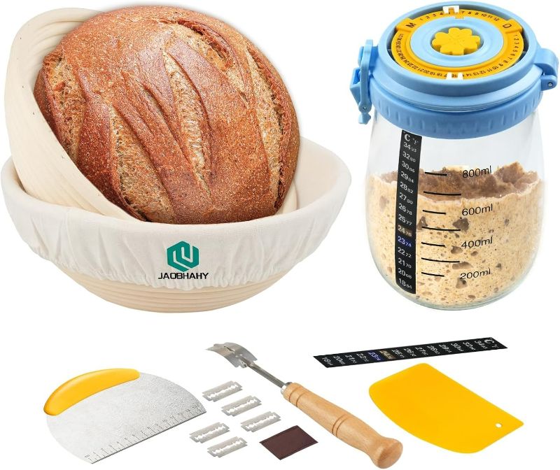 Photo 1 of **JAR NOT INCLUDED**
Sourdough Bread Baking Supplies, 2 PCS 9" banneton Bread Proofing Baskets