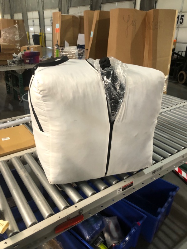 Photo 6 of ***FACTORY SEALED. OPENED TO INSPECT.
Big Joe Fuf XL Foam Filled Bean Bag Chair with Removable Cover, Cobalt Lenox, Durable Woven Polyester, 5 feet Giant