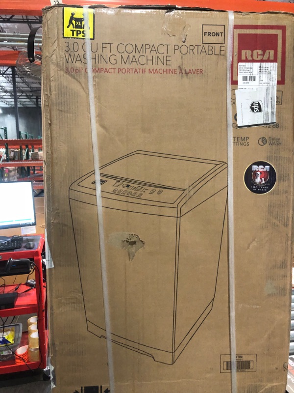 Photo 2 of ***FACTORY SEALED***TRUCK/TRAILER PICK UP SUGGESTED***
RCA RPW302 Portable Washing Machine, 3.0 cu ft, White