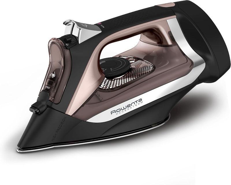 Photo 1 of ***STOCK PHOTO REFERENCE ONLY***
Rowenta, Iron, Access Stainless Steel Soleplate Steam Iron with Retractable Cord, Powerful Steam Diffusion, Auto-off