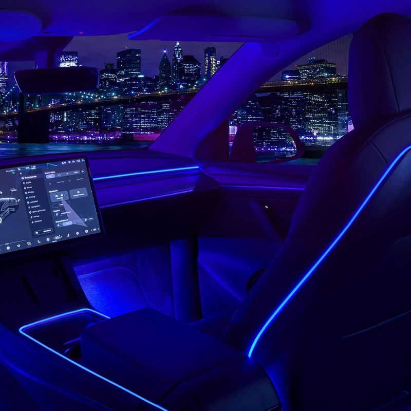 Photo 1 of ***STOCK PHOTO REFERENCE ONLY***
Nestour 2021 2022 2023 Tesla Interior Car Neon Lights (Center Console+Dashboard+Seat+4 Foot Lights) 