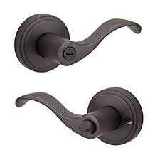 Photo 1 of ***STOCK PHOTO REFERENCE ONLY***
Balboa Venetian Bronze Privacy Door Handle with Lock for Bedroom or Bathroom featuring Microban Technology