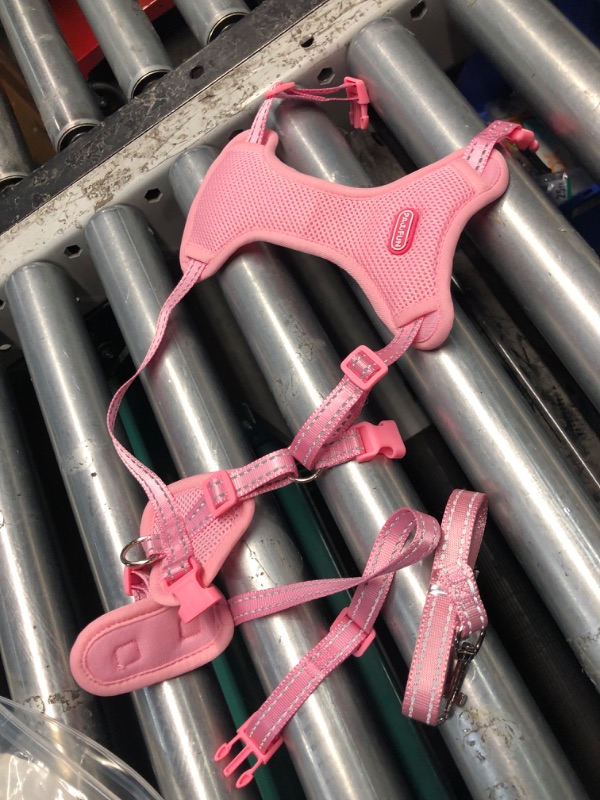 Photo 2 of ***STOCK PHOTO REFERENCE ONLY***
pangdi Cat Harness and Leash Set Escape Proof Tactical Kitten Harness Emotional Support Cat Vest, Pink, Medium