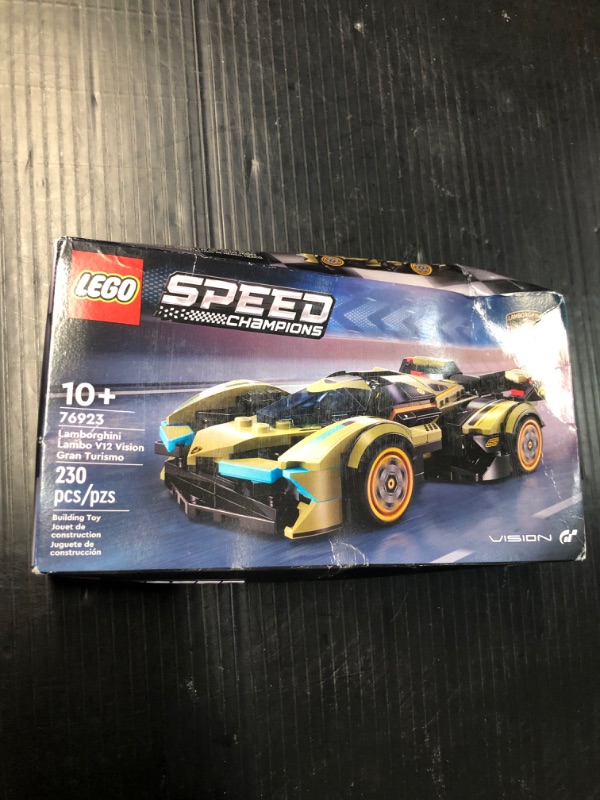 Photo 1 of ***FACTORY SEALED***
LEGO Speed Champions Lamborghini Lambo V12 Vision GT Super Car, Formula 1 Vehicle Toy, F1 Toy Car, 76923