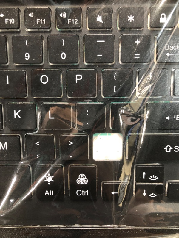 Photo 3 of ***KEY BOARD MISSING THE [ / ? ] KEY. SEE PHOTOS***
Samsung Galaxy Tab S8+/S7 FE 2021/S7 Plus 2020 Case, Detachable Bluetooth Backlit 12.4" Keyboard Protective Cover with S Pen Holder, Black(Tab Not Included)