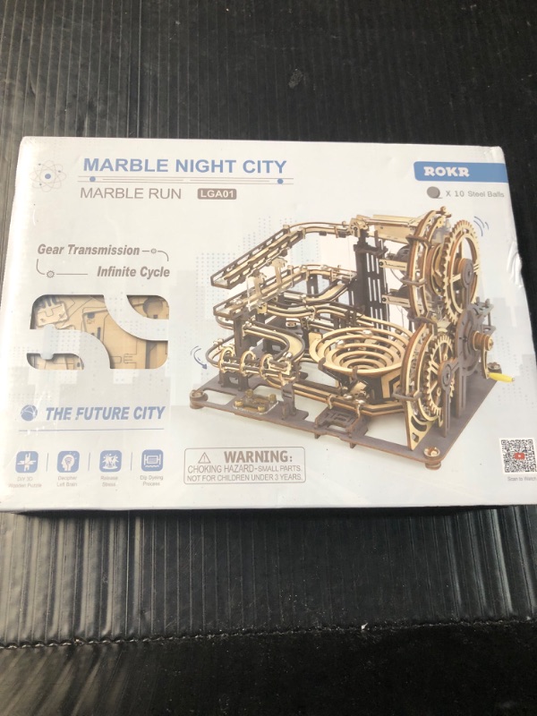 Photo 2 of ***FACTORY SEALED***
ROKR Marble Run 3D Wooden Puzzles for Adults - Mechanical Model Kits for Adults Hobbies Toys for Adults Gifts for Men/Women/Boys/Girls (Marble Night City)