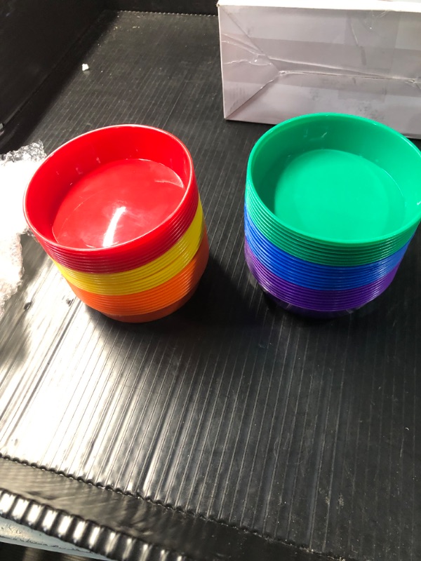 Photo 4 of ***SOME BOWLS HAVE DENTS IN THE SIDES. SEE PHOTOS***
Sonwyoung 48 Pcs Sorting Bowls for Preschool 6 Colors counting and Sorting Bowls for Toddlers Early Math and Fine Motor Skills STEM Sets Gift for Toddlers Kids