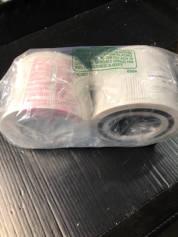 Photo 2 of **MAJOR DAMAGE ONE FILTER HAS DENTS, SECOND FILTER HAS ONE DENT**
Core 300 Replacement Filter for LEVOIT Core 300 and Core 300S Air Purifier, Funmit 2 Pack 3-in-1 H13 True HEPA Replacement Filter, Compared to Part # Core 300-RF (White)