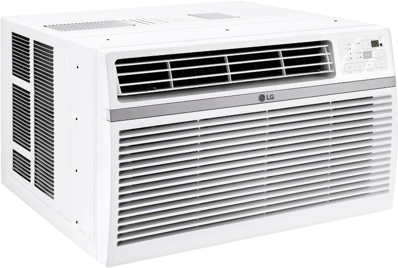 Photo 1 of ***MINOR DENTS AND STRATCHES. SEE PHOTOS***
LG 24,500 BTU Window Air Conditioner, 230V, Cools 1,560 Sq.Ft. (39' x 40' Room Size), Quiet Operation, Electronic Control with Remote, 3 Cooling & Fan Speeds, Auto Restart, White