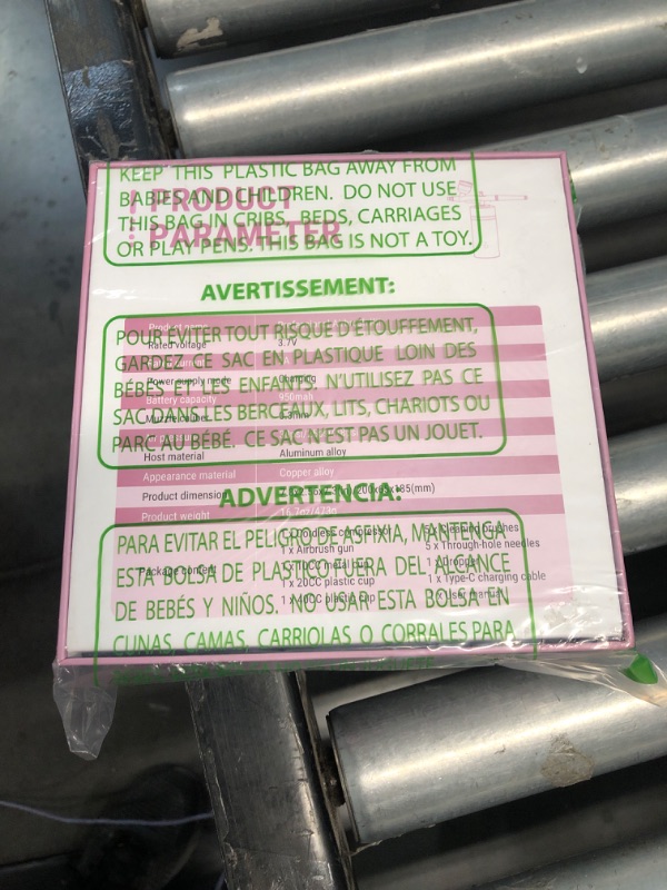 Photo 1 of ***FACTORY SEALED***
Airbrush for Nails Cordless Portable Airbrush Kit with Compressor 30PSI High-Pressure Rechargeable Air Brush Spray Machine with 0.3mm Nozzle for Painting Makeup Model Barber Cookie Cake (Pink)