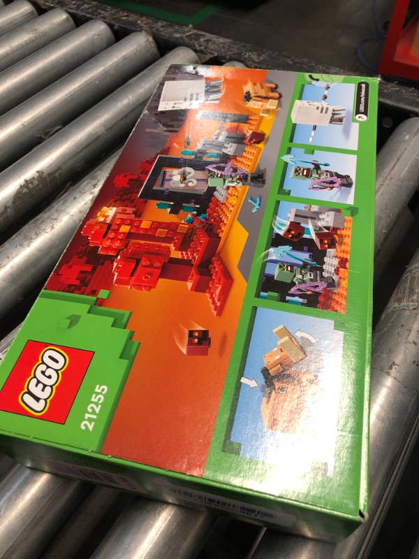 Photo 2 of ***FACTORY SEALED***
LEGO Minecraft The Nether Portal Ambush Adventure Set, Building Toy for Kids with Minecraft Action Figures and Battle Scenes, Minecraft Toy for Boys, Girls and Gamers Ages 8 and Up, 21255