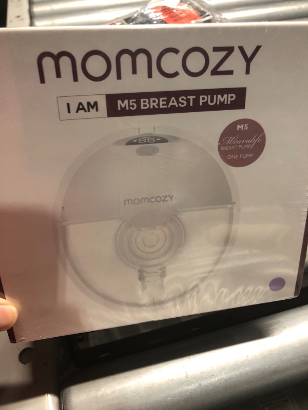 Photo 2 of **FACTORY SEALED**
Momcozy Breast Pump Hands Free M5, Wearable Breast Pump of Baby Mouth Double-Sealed Flange with 3 Modes & 9 Levels, Electric Breast Pump Portable - 24mm...1 Count