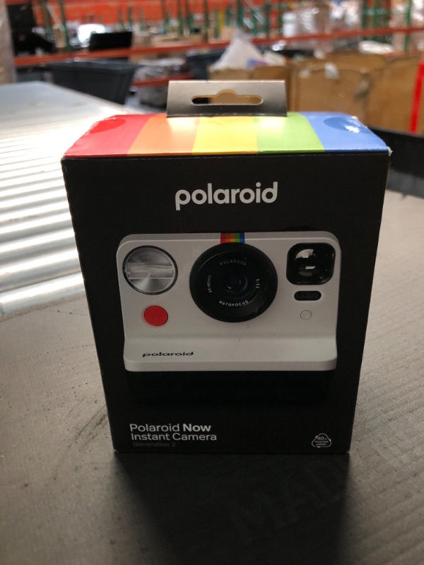 Photo 2 of **USED FOR PARTS ONLY NON-REFUNDABLE**Polaroid Now 2nd Generation I-Type Instant Film Camera - Black & White (9072)