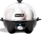 Photo 1 of (USED/NEEDS CLEANING) Dash DEC005BK, Poached, Scrambled Eggs, or Omelets with Auto Shut Off Feature, 6, Black & DBBM450GBBK08 Deluxe Sous Vide Style Egg Bite Maker with Silicone Molds (1 large, 4 mini), Black Black Cooker + Egg Bite Maker