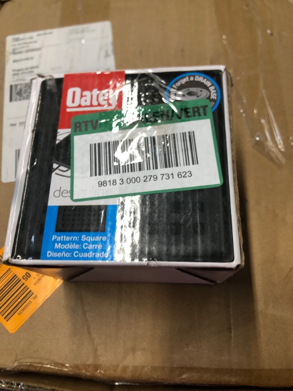 Photo 4 of ***NON REFUNDABLE******PARTS ONLY***
Oatey DS32040 Designline 4 inch x 4 inch Square Shower Drain in Matte Black