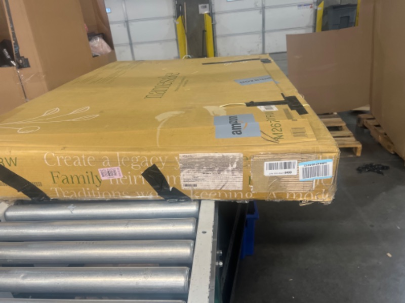Photo 1 of ***USED - LIKELY MISSING PARTS - UNABLE TO VERIFY FUNCTIONALITY***
Namesake Brimsley Tambour 4-in-1 Convertible Crib in Warm White, GREENGUARDGold Certified