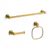 Photo 1 of ***FACTORY SEALED***OPENED FOR INSPECTION*
Numista 3-Piece Bath Hardware Set in Vibrant Brushed Moderne Brass
